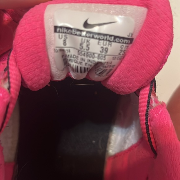 pink NIKE cheetah print revolution 2 running sneakers size 8 - Picture 4 of 9